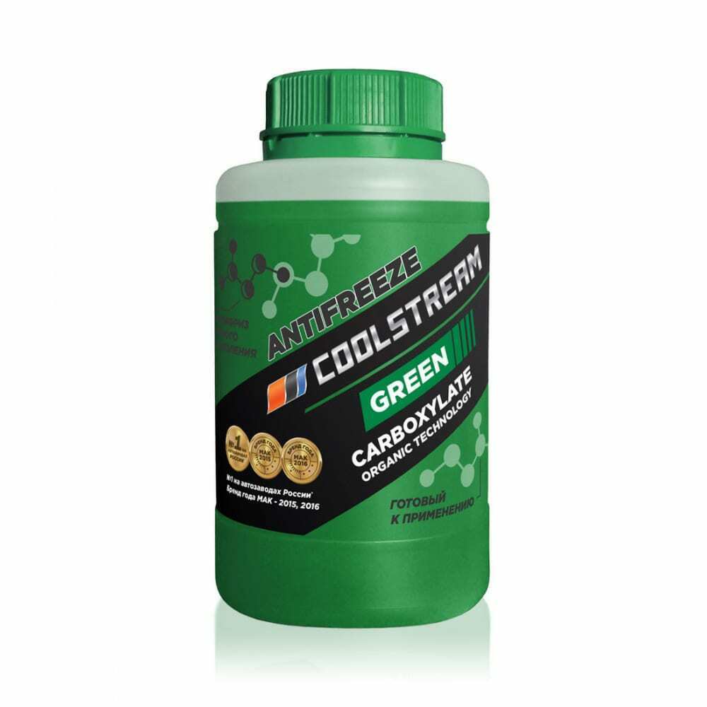 Антифриз COOL STREAM GREEN 0,9 КГ, КАНИСТРА, GREEN, CS-010901-GR COOL STREAM, CS010901GR
